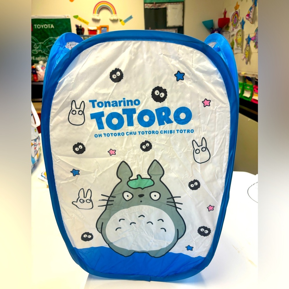 Totoro toy bin or laundry basket